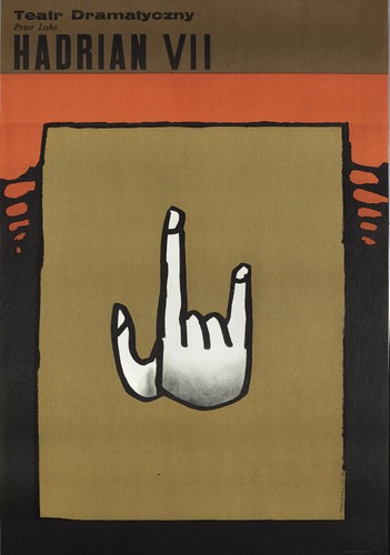 Henryk Tomaszewski, Hadrian VII, plakat teatralny, 1969