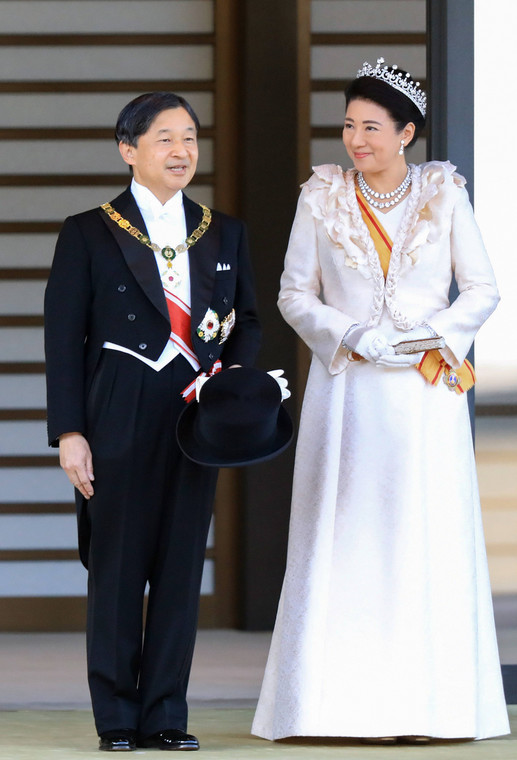 Cesarz Naruhito i cesarzowa Masako w 2019 roku