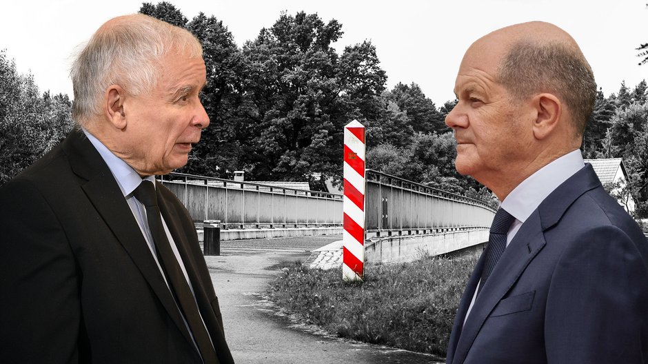 Jarosław Kaczyński i Ofal Scholz