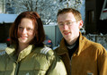 Adam Małysz i Izabela Małysz w 2001 roku