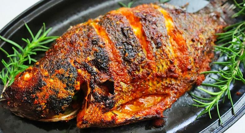 Grilled croaker fish [BellaNaija]