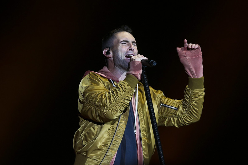 Maroon 5 podczas koncertu na festiwalu Rock in Rio w Lizbonie