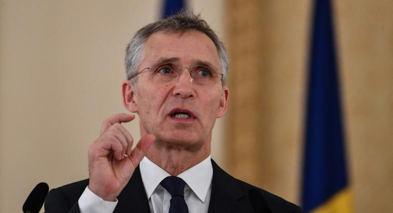 NATO's General Secretary Jens Stoltenberg (pictured January 2019) said the alliance would beef up its defences but insisted this did not mean mirroring any Russian build-up of missiles