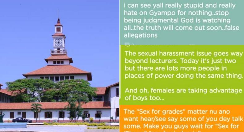 Legon students divided on opinions about #SexForGrades video on anonymous app