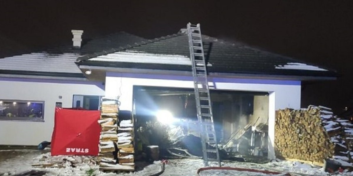 Próbował się do niej dostać i zasłabł w trakcie akcji ratowniczej, a potem... Makabra w Brześciu Kujawskim. To nie pożar zabił 36-latkę.