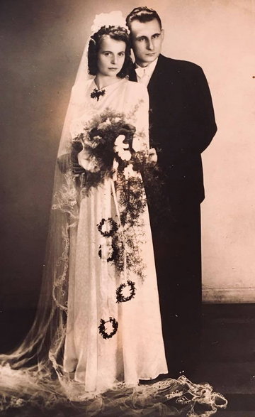 Moda ślubna, lata 20, lata 30 (Fotografia z kolekcji Adama Lei)