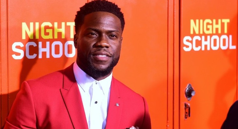 Comedian and actor Kevin Hart arrives for the premiere of 'Night School' in Los Angeles, California on September 24, 2018