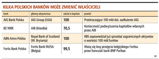 Kilka polskich banków może zmienić właściciel