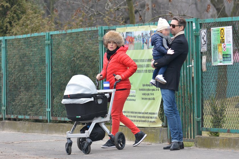 Anna Mucha z rodziną 