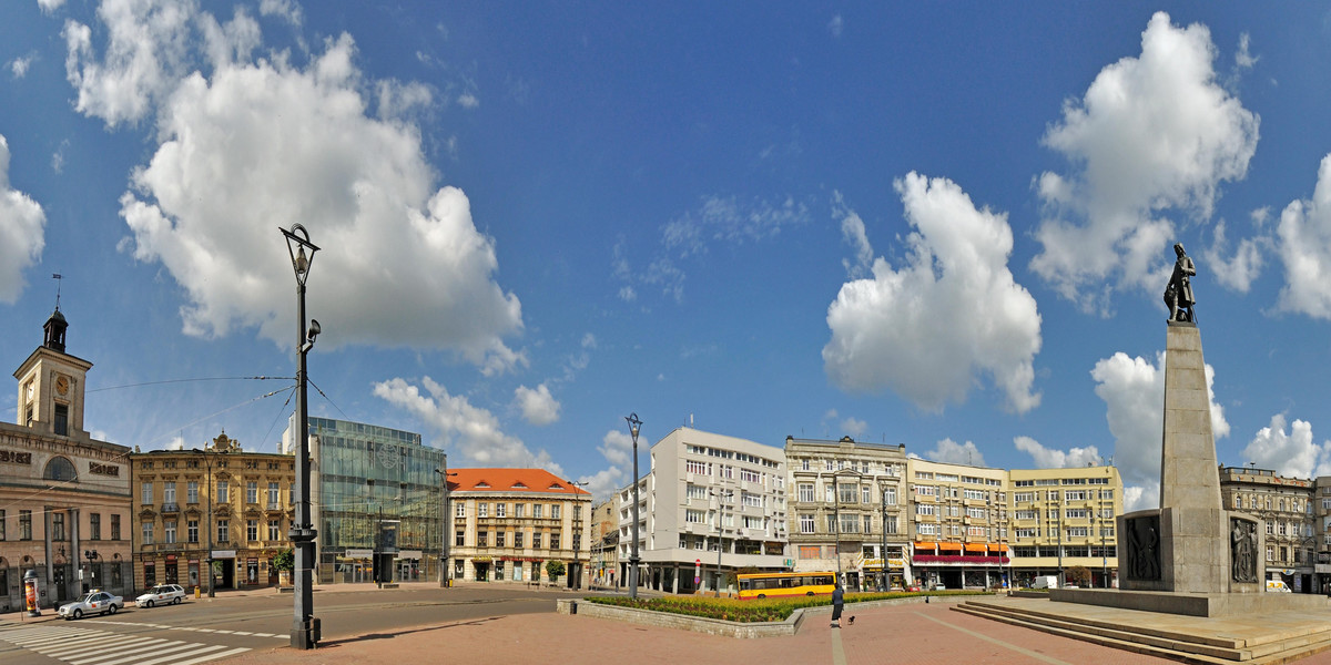 Plac Wolności, Łódź - Stitched Panorama