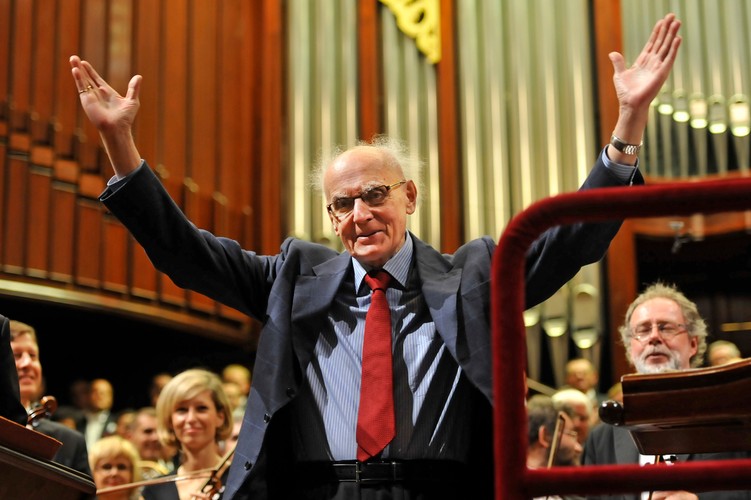 Wojciech Kilar podczas swojego jubileuszu (wrzesień 2012)