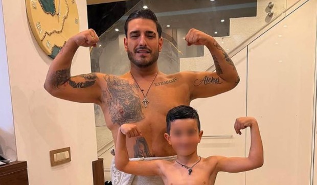 Darko Lazić sa sinom Aleksejem