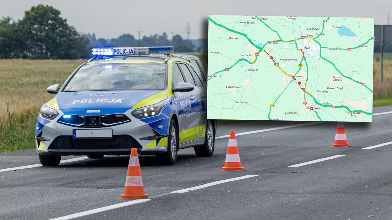 Groźny wypadek na A4 koło Opola. Pięć osób rannych, lądowały śmigłowce LPR