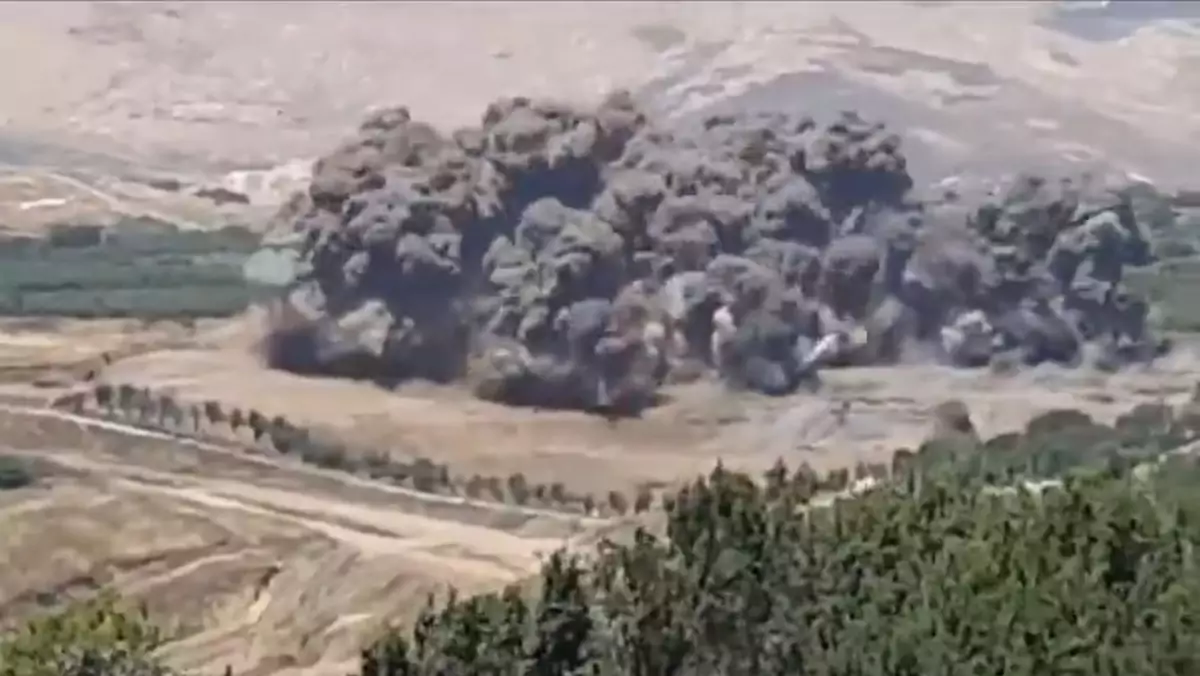 Potężna eksplozja na Wzgórzach Golan