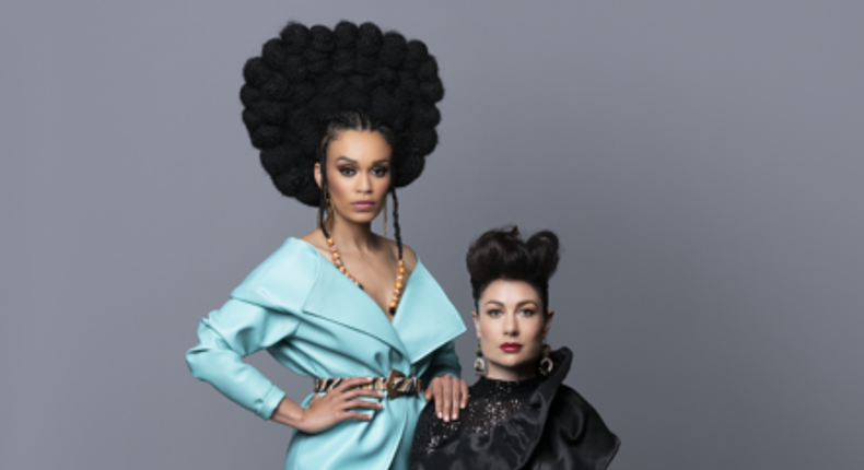 Pearl Thusi (left) and Kate Liquorish (right) are mortal enemies as Queen and Ekaterina on new Netflix show [Netflix]