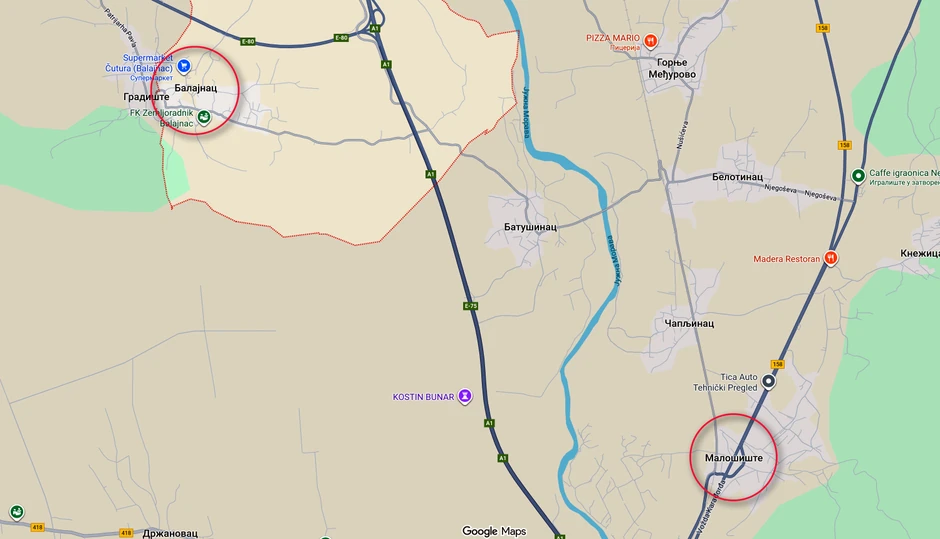 Ovim putem se kretala Milica 