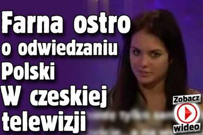 Farna ostro o odwiedzaniu Polski. W czeskiej telewizji. Wideo