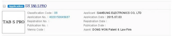 Samsung złożył w Korei wniosek z prośbą o rejestrację "Galaxy Tab S Pro"