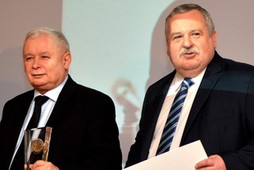 Jarosław Kaczyński i Artur Balazs