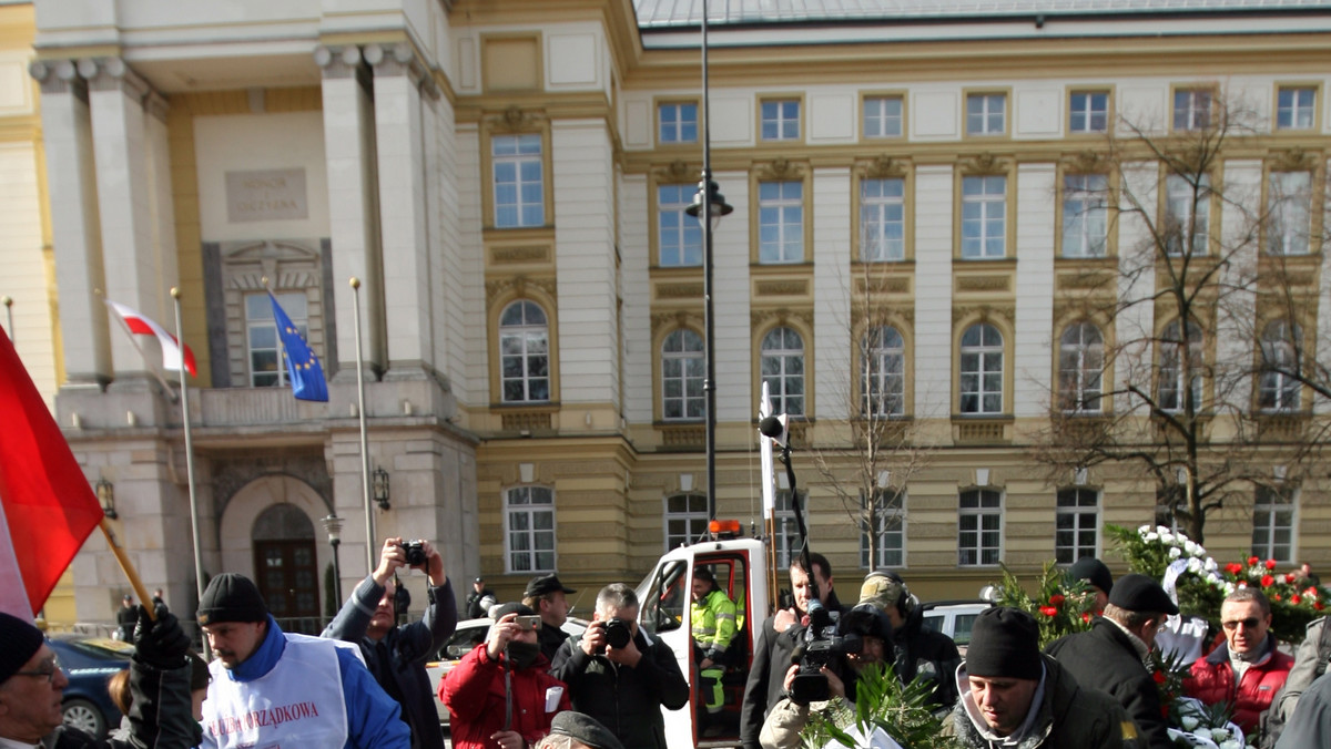 WARSZAWA PROTEST TAKSÓWKARZY