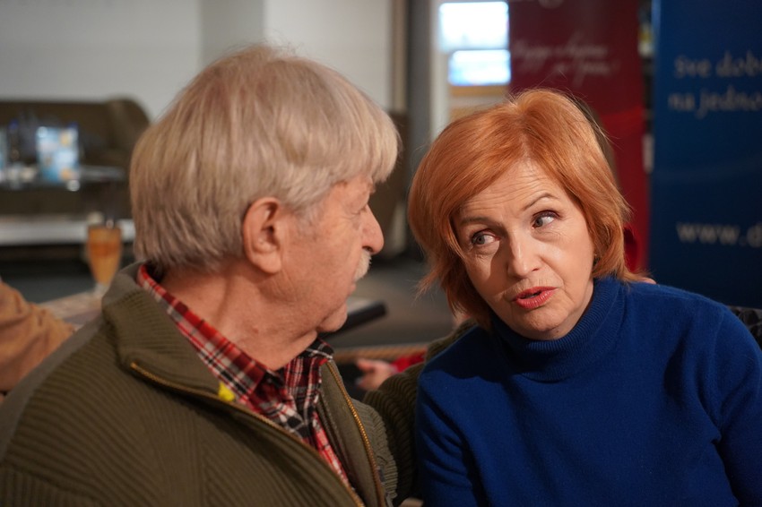 Ljubivoje Ršumović i Ljubica Arsić