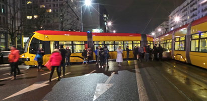 Potężne zderzenie na Marszałkowskiej