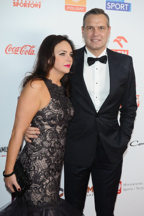 Sebastian Chmara z żoną