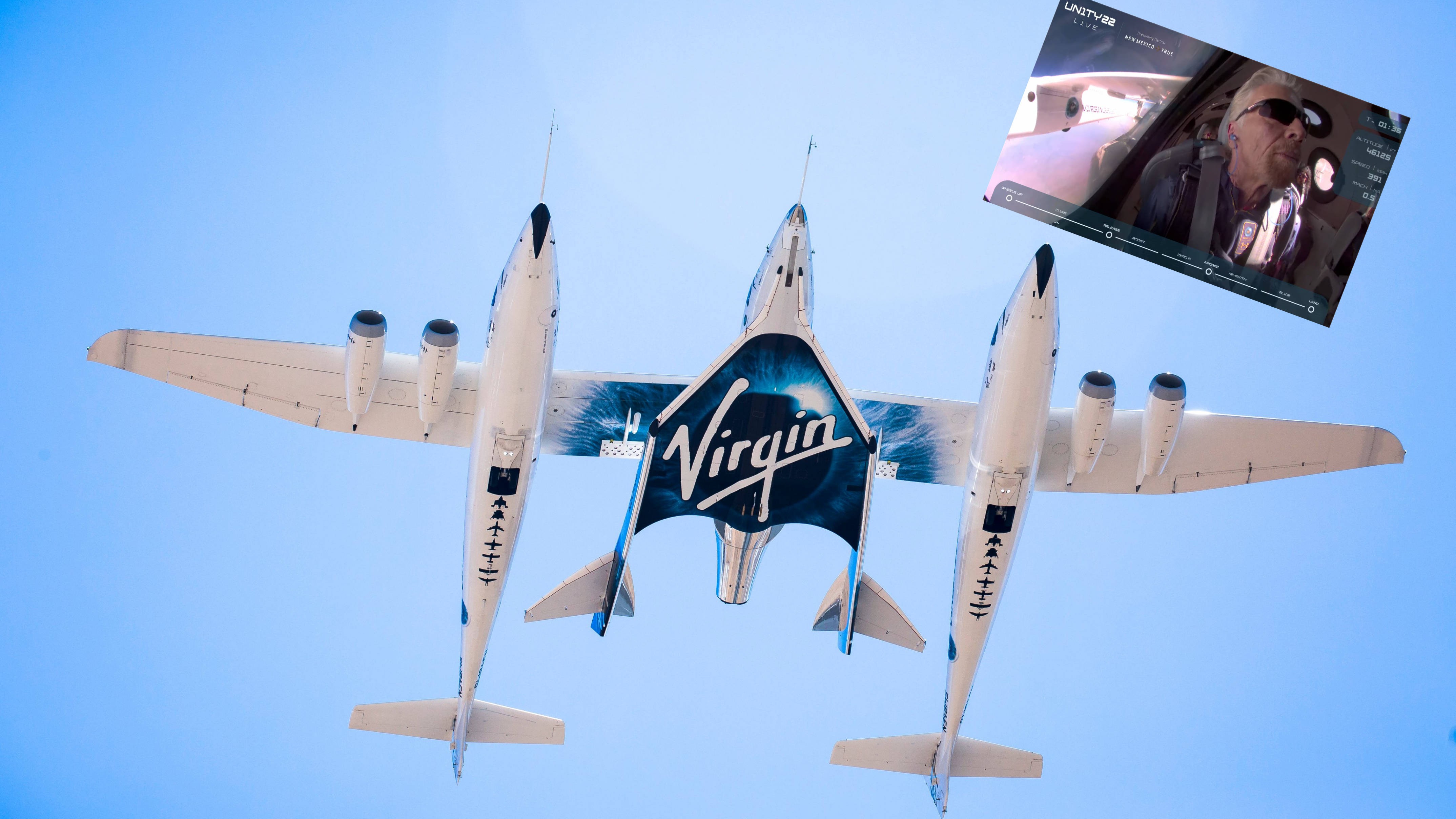 Richard Branson Polecial W Kosmos Zobacz Pelne Nagranie Z Lotu Virgin Galactic Unity