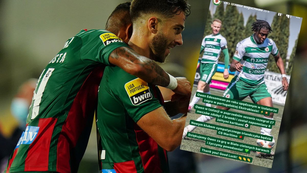 Transfery. Owen Edosomwan przeszedł z Cosmosu Nowotaniec do CS Maritimo