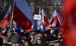 'PiSlam STOP', 'Nie o take Polske...', 'Władca marionetek'. ZOBACZ HASŁA demonstracji KOD
