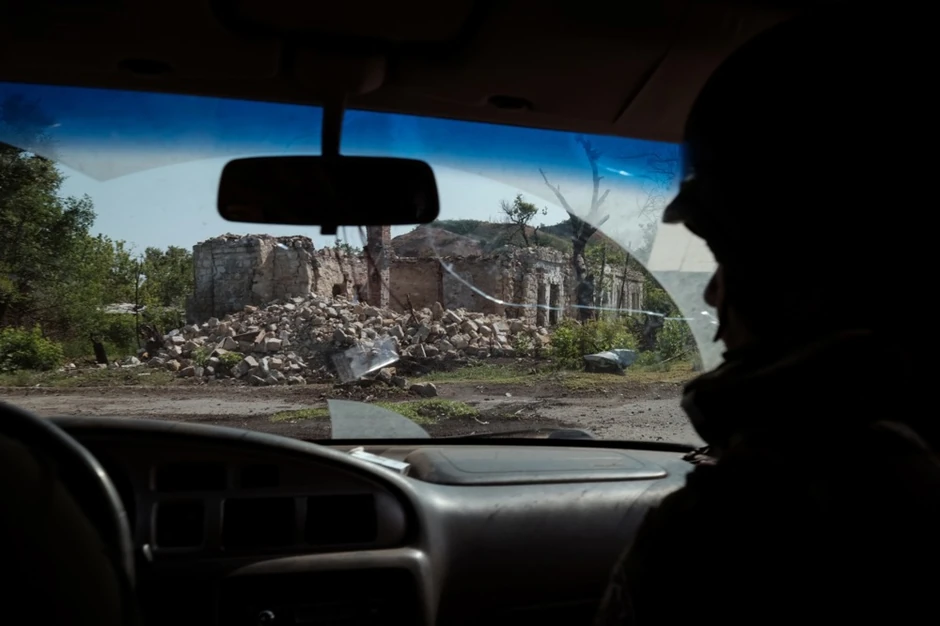 Razaranje u Mirnogradu u sektoru Pokrovska u Donjecku 11. juna