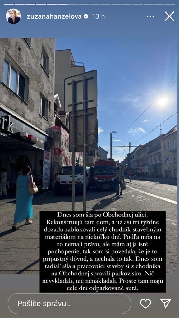 Kovačič Hanzelovú to nenechalo chladnou.