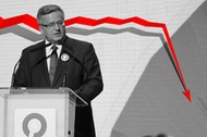 Bronisław Komorowski podczas przedwyborczego wystąpienia 