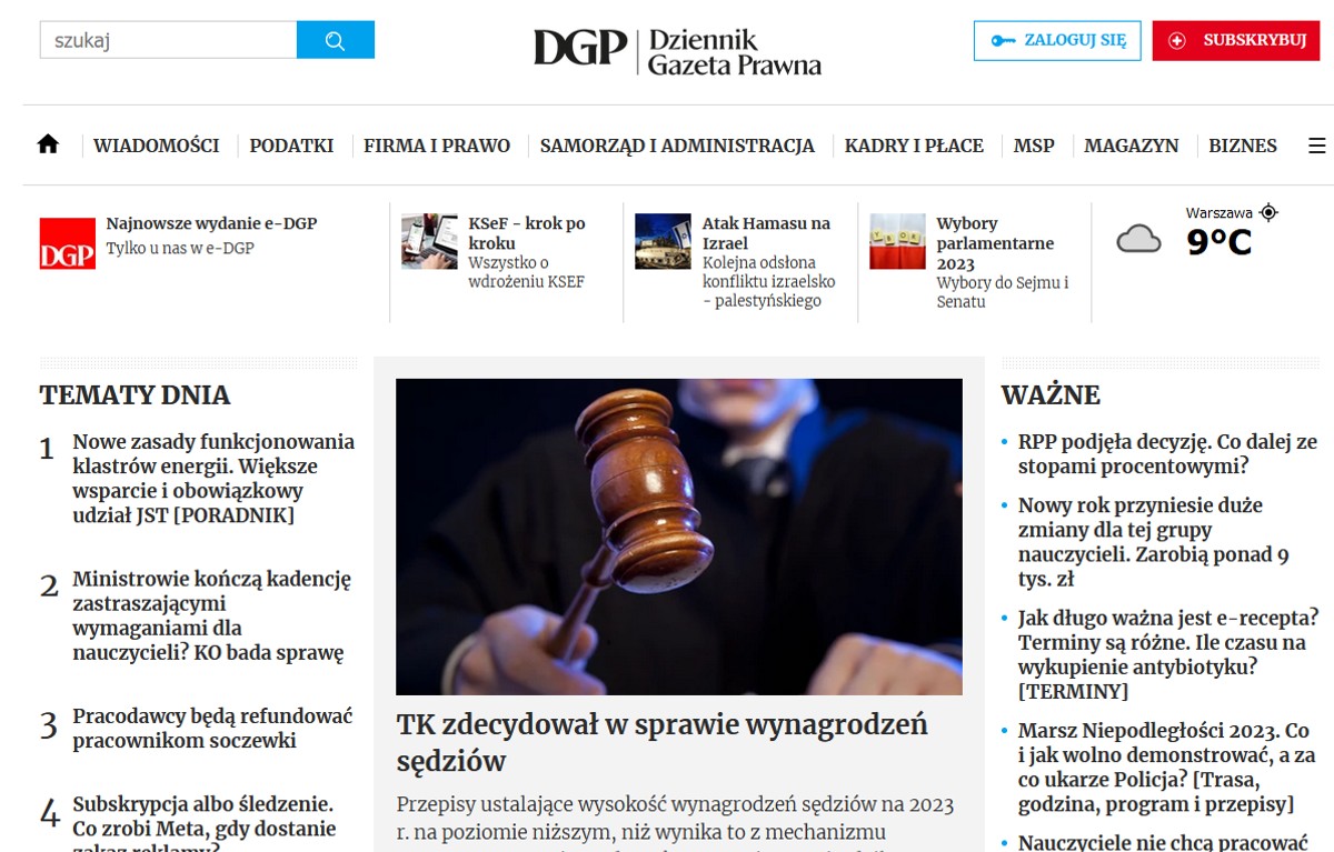 Bijemy rekordy. Największy wzrost liczby odsłon w grupie DGP Infor miał portal Gazetaprawna.pl