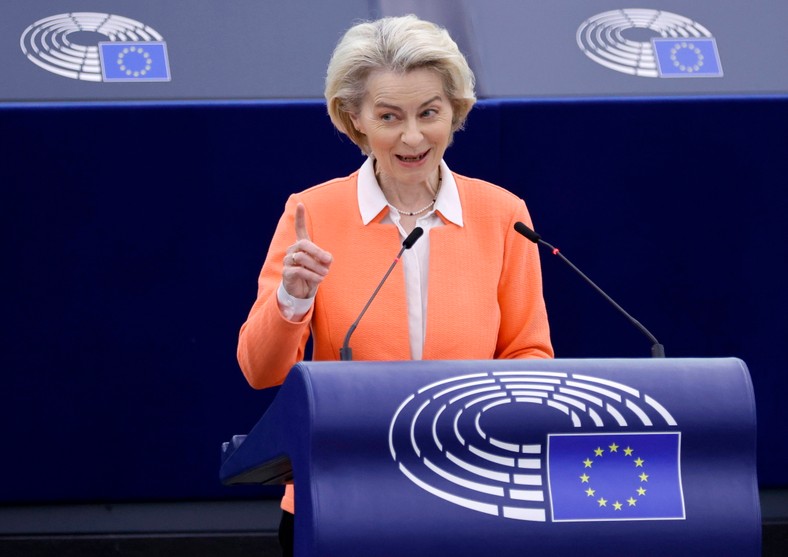 Ursula von der Leyen przemawia w Parlamencie Europejskim