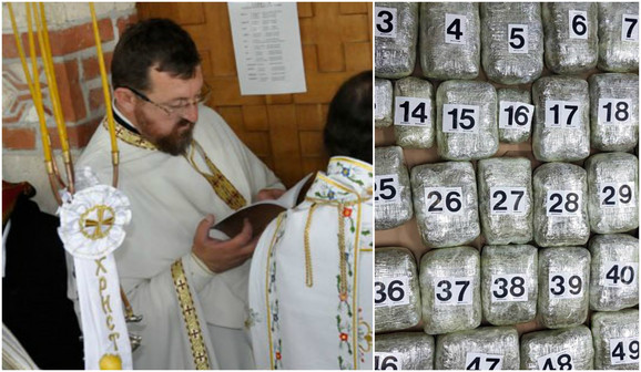 Sveštenik Jordović je uhvaćen sa 27 kilograma skanka