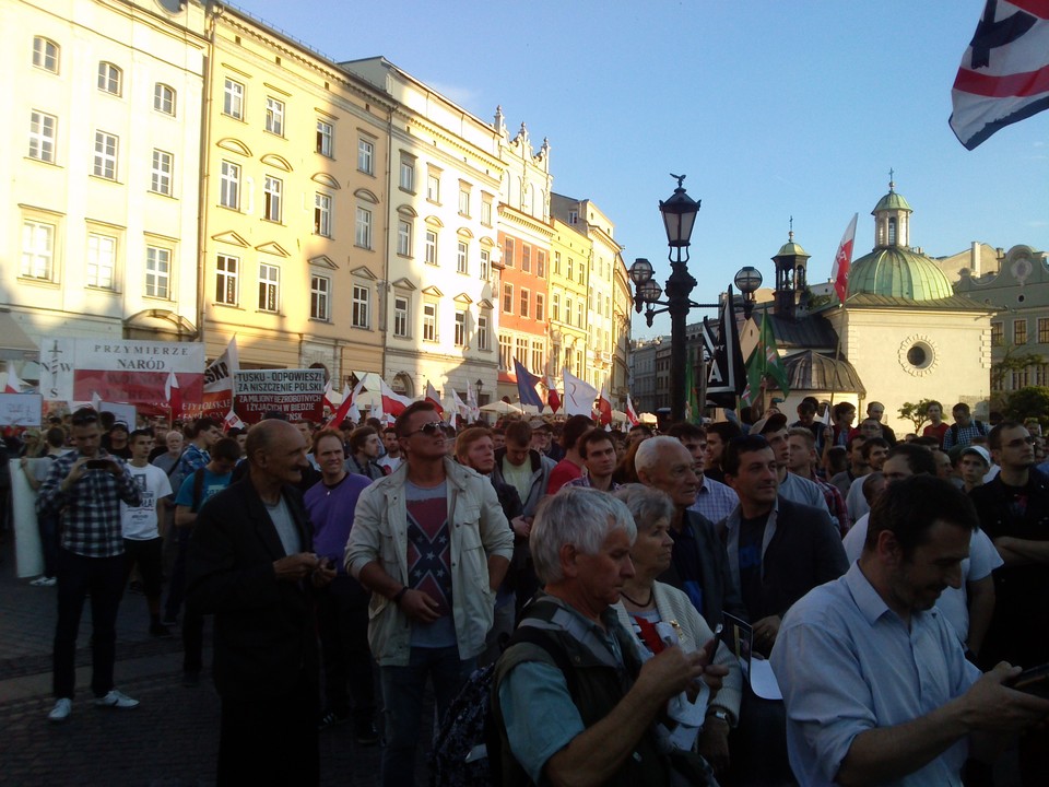 Tłumy w Krakowie domagały się dymisji rządu Tuska