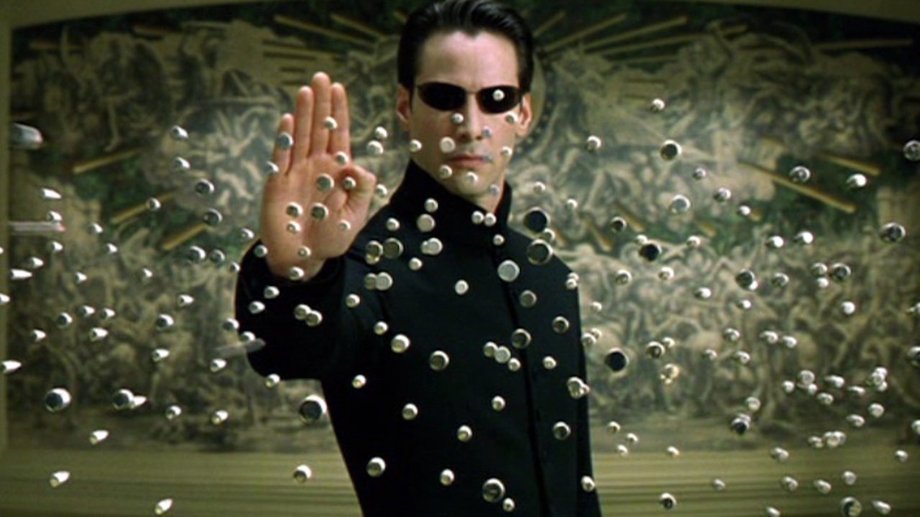 Keanu Reeves jako "Neo" w trylogii "Matrix"