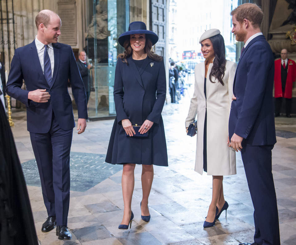 Książę William i księżna Kate oraz księżna Meghan i książę Harry