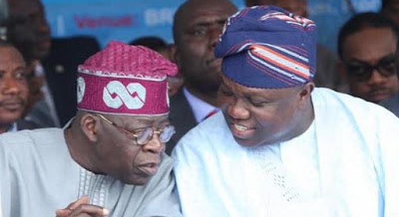 Lagos State Governor, Akinwunmi Ambode and APC National Leader, Asiwaju Bola Tinubu