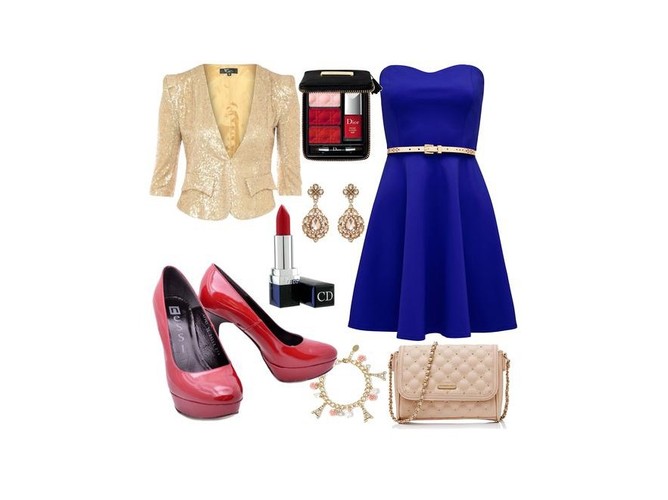 Stylizacje na studniówkę 2014: Monaco Blue