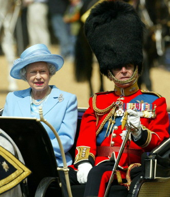 BRITAIN-ROYAL TROOPING-QUEEN-DUKE OF EDINBURGH