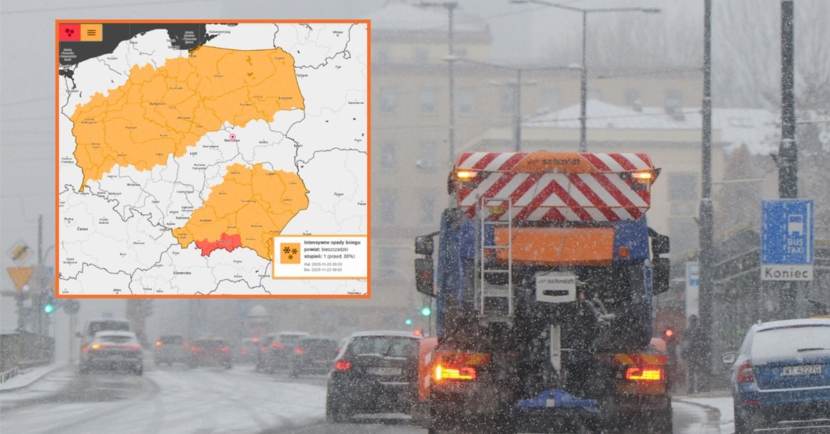 Pogodowy armagedon nad Polską. IMGW zapowiada trzecią falę śnieżyc i paraliż na południu oraz wschodzie