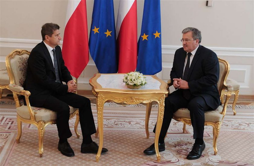 Palikot u prezydenta. Jakiś taki nieswój. FOTO