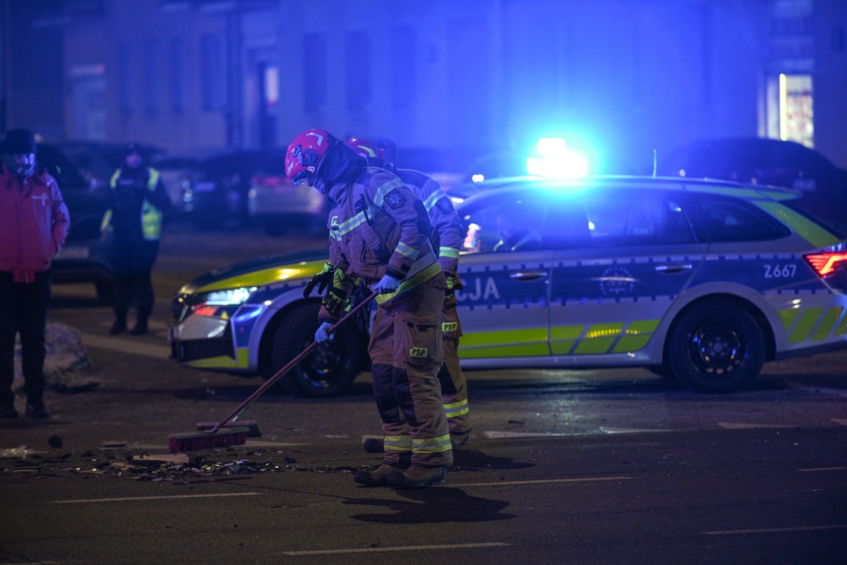 wypadek na skrzyżowaniu ulic Grochowskiej i Zamienieckiej