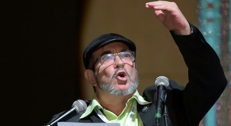 FARC leader Rodrigo Londono, known as Timochenko, said the demobilized rebel group was being transformed into a new, exclusively political organization in Colombia