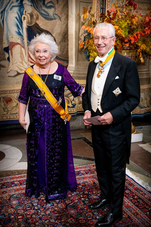 Księżniczka Krystyna z mężem Tordem Magnusonem (Sztokholm, 11 października 2022 r.)