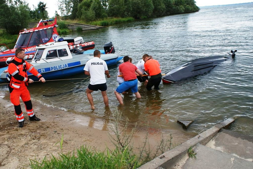 akcja ratunkowa na zalewie jeziorsko