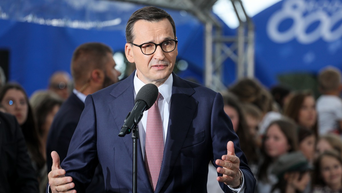 Premier Mateusz Morawiecki na pikniku w Tarczynie