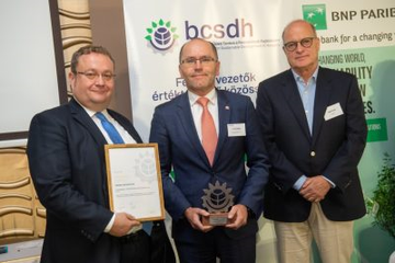 Generali Biztosító Zrt. – „Generali Enterprize” program hatékony pénzügyi, szakmai és kommunikációs támogatást nyújt kisvállalkozásoknak, fenntarthatósági projektjeik megvalósításához.A díjat Erdős Mihály a Generali Biztosító Zrt ügyvezetője vette át.
